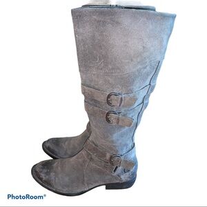 Born Gray Odom Oiled Burnished Leather Boots 5.5